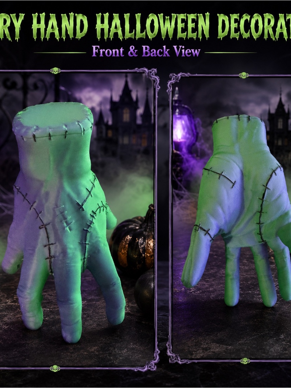 Green Frankenstein Hand halloween decoration! “THING”
